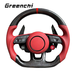 พวงมาลัยคาร์บอนไฟเบอร์ LED เหมาะสำหรับรถ <span class=keywords><strong>Audi</strong></span> S4 A5 A4 S3 S5 S6 S7 RS3 RS4 RS5 RS6 RS7 B8.5 B9 Q7 Q5 Q3 C8 Q8 A3 A6 A7 A8 TT - Product Image 5