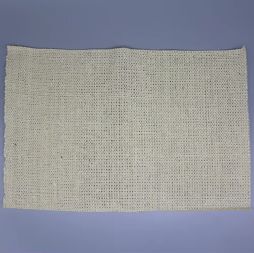 100% Natural Woven Sisal Cloth for Cat Scratch Natural Color Low Oiled Pet-friendly Breathable Stretch Industrial Fabric