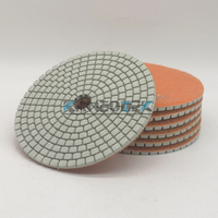 Pads de polissage diamantés KANEOTEK à liaison résineuse de 4 pouces pour meuleuse d'angle, utilisation à sec et à l'eau, pour pierre, granit, marbre, quartz
