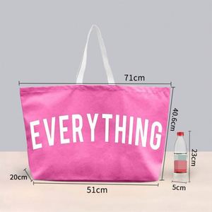 Custom Logo Screen Printed Eco-Friendly <b>Canvas</b> Tote Bags-Large Capacity Fashion Style Personalized for Promotional Gift Use - Product Image 2