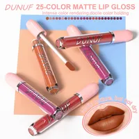DUNUF 1 pièce Rouge à lèvres liquide mat effet pâte de haricot, longue tenue, waterproof, hydratant, couleur intense, non-transfert, rouge sexy 2g
