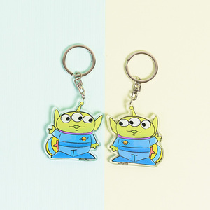 Venta al por mayor personalizado impresión UV acrílico en forma de dibujos animados Anime luz llavero duradero fundido técnica transparente - Product Image 4