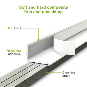 שלוש דלת שכבה תחתית איטום רצועה דלת טיוטה פקק דלת לטאטא רצועת צמר חותם חסין winding and winding מזג אוויר אטומים לרעש - Product Image 6