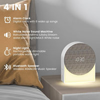 Réveil intelligent avec lumière du soleil, réveil pour enfants et adultes, chambre à coucher, avec simulation de lever de soleil, 22 sons de la nature, horloge numérique de table