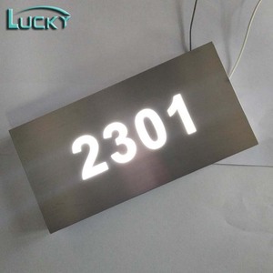 <span class=keywords><strong>Número</strong></span> <span class=keywords><strong>de</strong></span> puerta interior led personalizado retroiluminado negro mate <span class=keywords><strong>número</strong></span> <span class=keywords><strong>de</strong></span> puerta signo 3D acrílico RGB luces <span class=keywords><strong>número</strong></span> <span class=keywords><strong>de</strong></span> puerta signo - Product Image 5