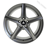Rueda Deportiva Forjada de Alta Calidad, 5 Radios, Aleación, ET Personalizado para Honda Civic, Toyota Corolla, SAAB 93 95, Subaru WRX, Ford Mustang