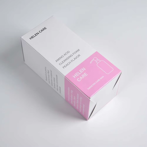 Nhỏ Moq Ánh Sáng Màu Hồng Tùy Chỉnh In Thẻ Giấy Bao Bì Hộp Bán Buôn Rỗng Hộp Mỹ Phẩm Cho Chăm Sóc Da Huyết Thanh - Product Image 5