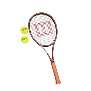 Raqueta de Tenis Wilson Pro Staff 97 Negra con Logotipo W Rojo - Product Image 5