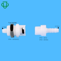 Raccord rapide de petite taille 1/8 pouce à raccordement rapide pour tuyau d'air, insert à valve en ligne, connecteur rapide pour raccords d'eau avec écrou de verrouillage métallique