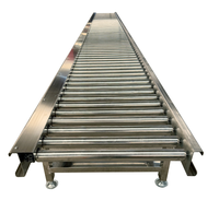 Convoyeur à rouleaux en acier inoxydable, table à rouleaux non motorisée
