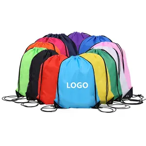Travel Shoe Bag Wholesale High Quality Recycled Custom Logo Polyester Drawstring Bag