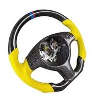 Volant en fibre de carbone avec LED pour BMW E46 M3 Touring, intérieur Coupw 320i 325i 328i 330i Ci Xi 2002 2003 2004 2005