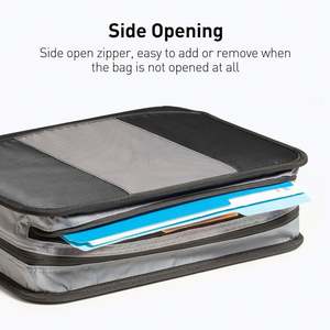 แฟ้มซิปอเนกประสงค์ BSCI พร้อมสายสะพายไหล่  ความจุ 700 แผ่น  แฟ้มซิปสำหรับนักเรียนมัธยมต้น (ตัวอย่างสินค้าฟรี) - Product Image 4