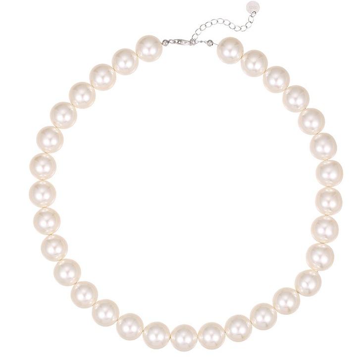 Custom 4-12mm White Pearl Necklace For Women 925 Sterling Silver