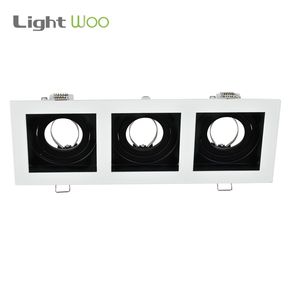Cadre de boîtier de projecteur en aluminium d'usine de Zhongshan, luminaires GU10 MR16, garnitures de projecteur LED, éclairage contemporain pour la maison et le bureau - Product Image 3
