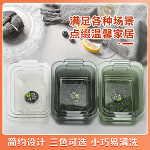 Contenedor rectangular de almacenamiento de alimentos para mascotas con tapa, para refrigerios de fiesta y frutas secas - Product Image 5