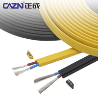 Venta caliente personalizable como-Interfaz Bus Cable amarillo negro plano comunicación Cable DIN cobre contacto para comunicaciones de autobús