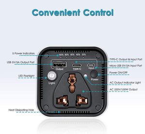 Laptop Power Bank 110V 220 v31200 mAh caricabatterie <span class=keywords><strong>portatile</strong></span> per telefono <span class=keywords><strong>portatile</strong></span> con presa ca per CPAP Drone Projector <span class=keywords><strong>Smartphone</strong></span> ed ecc - Product Image 3