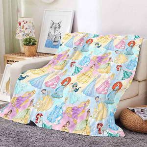 Manta de Felpa Personalizada para Bebés Niñas, Diseño de Princesa a la Moda, Manta de Franela para Dormitorio y Viajes - Product Image 5