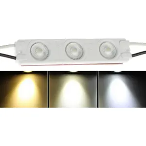 High Quality 3-Colors Dimmable LED Module Light AC 110V 220V 1.5watt LED Strips Outdoor Waterproof IP65 Brightness LED Lights