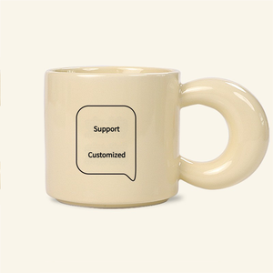 Taza de cerámica floral nórdica japonesa taza de té minimalista hecha a mano - Product Image 4
