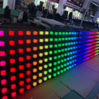 Projecteurs LED numériques RGB 1mx1m à pixels carrés avec contrôle DMX, indice de protection IP33, pour clubs
