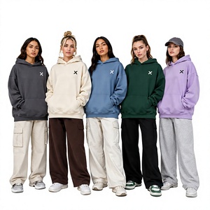 Sudaderas con Capucha Extra Grandes y Holgadas, 100% Algodón Felpa, Transpirables, Casuales, con Capucha, Manga Larga, Logotipo X en la Parte Delantera, Sudaderas Largas Tipo Pullover - Product Image 1
