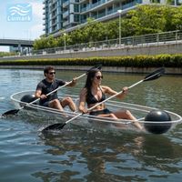 Sac flottant latéral transparent pour siège de kayak deux places avec kit complet pour la pêche, fabriqué en Chine par Lumark, incassable