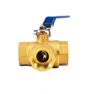Valvola a Sfera in Ottone a Tre Vie di Alta Qualità 1/4 1/2 Pollice DN50 Tipo T Filettatura Femmina Maniglia Manuale per Sistemi Pneumatici e Idrici OEM - Product Image 4