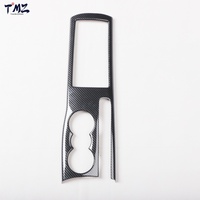 Accessoires intérieurs universels pour voitures LHD RHD, 1 pièce, garniture de porte-gobelet en plastique noir imitation carbone, kit d'autocollants pour Audi TT 2008-2014