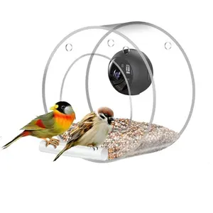 2022 yeni akıllı kuş besleyici kamera Wifi gerçek zamanlı koruma fonksiyonu görünür sinek kuşu besleyici kamera