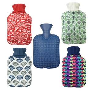 Bouteille d'eau chaude en caoutchouc avec couvercle en peluche super doux, bouteille d'eau chaude en caoutchouc de haute capacité, sac d'eau chaude - Product Image 6