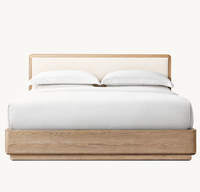 Neues Design Modern Classic Home Massivholz Schlafzimmer möbel Stoff Panel Bett