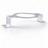 Support en tôle sur mesure en alliage d'aluminium, support de montage estampé, fabrication avec revêtement en poudre pour fixation d'équipement