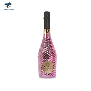 電気メッキされた非常に人気のシャンパンガラス瓶 (ゴールデン、ブルー、ピンク、シルバー、レッドなど) - Product Image 2