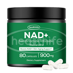 OEM Etiqueta Privada nicotinamida adenina dinucleótido NAD + suplemento de resveratrol 900mg 80 cápsulas - Product Image 1