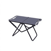 Table de pique-nique pliante légère pour l'extérieur, table de camping portable pour barbecue, tube en fer épaissi pour jardin et terrasse