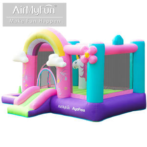 AirMyFun ICTI Maison d'été pour l'extérieur Maison Jump Castle Bounce House Oxford Cloth Outdoor Bounce House for Kids - Product Image 6