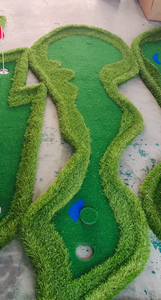 מפעל מיני גולף מגרש דשא מלאכותי לשים מחצלת ירוק עבור תרגול גולף - Product Image 4