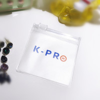 Petit emballage de bijoux personnalisé sac en plastique zippé sac à fermeture éclair mignon mat pour boucle d'oreille logo réutilisable mini pochette à zip-lock en PVC