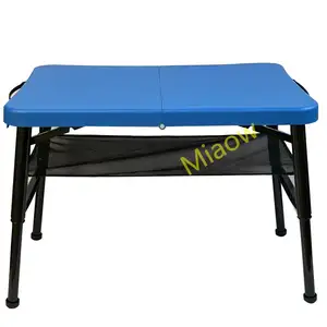 Colored Original Manufacturer Own Patent Rectangle Portable Plastic Folding Tables