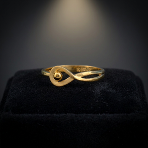 Stylish Religious <b>18K</b> Solid <b>Gold</b> <b>Ring</b> Simple Smooth Round Band for <b>Men</b> & Women High Gloss Finish Engagement Wedding Daily Wear - Product Image 1