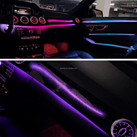 Kit de Iluminación Ambiental para Mercedes Benz Clase E W212 2010-2015, Salidas de Aire Traseras Turbo Opcionales y Carga Rápida Tipo-C, Kit Arcoíris