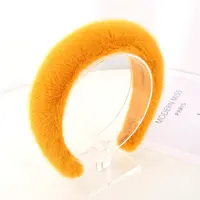 IFOND Autumn and winter fashion plush headbands for ladies hair accessories go out to take photos faux fur hairbands