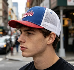 หมวกเบสบอลปักลายหกช่อง หมวกเบสบอลสำหรับผู้ชายและผู้หญิง ปรับขนาดได้ หมวกตาข่ายกันแดดสำหรับกิจกรรมกลางแจ้ง สไตล์ฮิปฮอปแนวสตรีท - Product Image 6