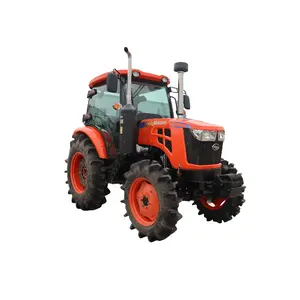 Tractor agrícola diésel Mini/grande 4x4 con 90HP Elija componentes de núcleo de cojinete de motor YTO a la venta Tractor agrícola rojo 4000
