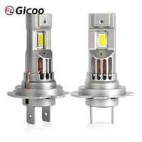H7 H11 H4 H1 9005 9006 LED faro de coche Auto cabeza bombillas Canbus 50W 10000LM 6000K Mini tamaño con ventilador