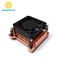Ventilateur de refroidissement CPU en cuivre WellSunFan, prix d'usine, ODM OEM, 8T2002C1M3 1U pour boîtier d'ordinateur, roulement à billes, 28dBA