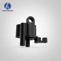 Support de montage pour appareil photo en aluminium anodisé noir usiné CNC de précision 6061-T6, usinage rapide par électroérosion à fil, personnalisé OEM ODM