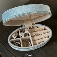 Boîte de rangement pour colliers et bagues 10,5x5,5x5cm, boîte à bijoux exquise haut de gamme, mini, portable, pour boucles d'oreilles et bagues